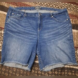 Torrid Plus Size Denim Frayed Hem Women’s Shorts - READ DETAILS